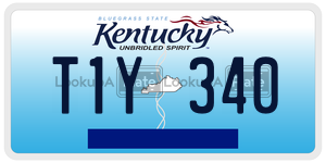 T1Y340  license plate in KY