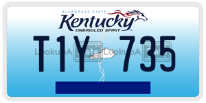 T1Y735  license plate in KY