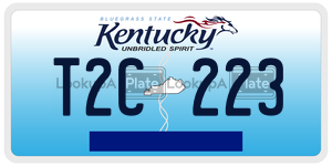 T2C223  license plate in KY