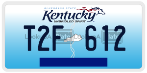 T2F612  license plate in KY