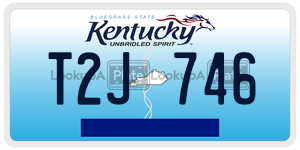 T2J746  license plate in KY