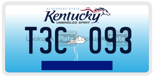 T3C093  license plate in KY