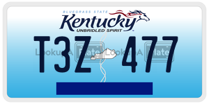 T3Z477  license plate in KY
