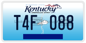 T4F088  license plate in KY