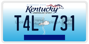 T4L731  license plate in KY