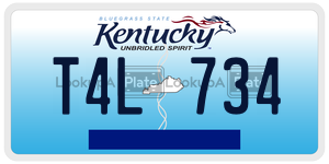 T4L734  license plate in KY
