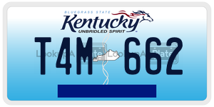 T4M662  license plate in KY