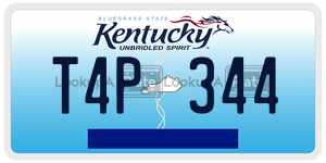 T4P344  license plate in KY