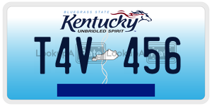 T4V456  license plate in KY