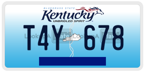 T4Y678  license plate in KY