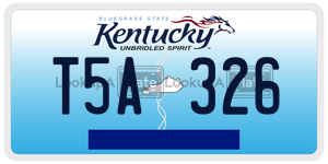T5A326  license plate in KY
