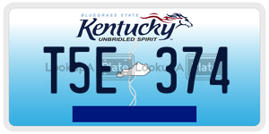 T5E374  license plate in KY