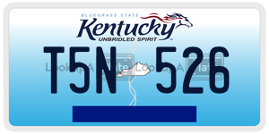 T5N526  license plate in KY