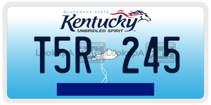 T5R245  license plate in KY