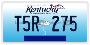 T5R275  license plate in KY