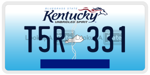 T5R331  license plate in KY
