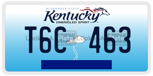 T6C463  license plate in KY