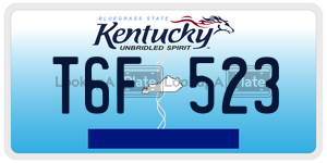 T6F523  license plate in KY