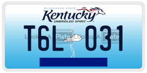 T6L031  license plate in KY