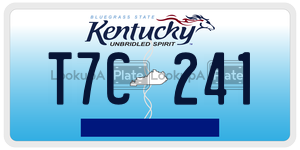 T7C241  license plate in KY