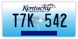 T7K542  license plate in KY