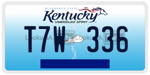 T7W336  license plate in KY
