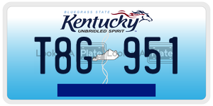 T8G951  license plate in KY