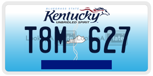 T8M627  license plate in KY