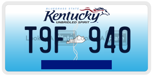 T9F940  license plate in KY