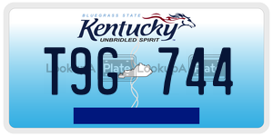 T9G744  license plate in KY