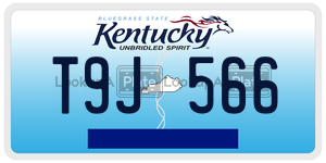 T9J566  license plate in KY