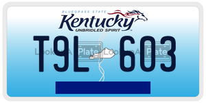 T9L603  license plate in KY