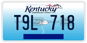 T9L718  license plate in KY