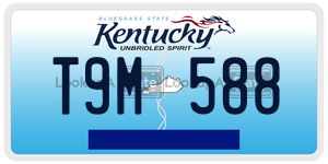 T9M588  license plate in KY