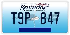 T9P847  license plate in KY