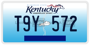 T9Y572  license plate in KY