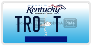 TROT  license plate in KY