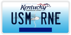 USMRNE  license plate in KY