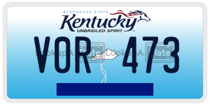 V0R473  license plate in KY