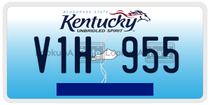 V1H955  license plate in KY