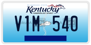 V1M540  license plate in KY