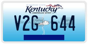 V2G644  license plate in KY