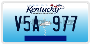 V5A977  license plate in KY