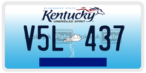 V5L437  license plate in KY