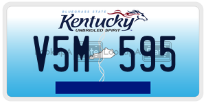 V5M595  license plate in KY