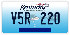 V5R220  license plate in KY