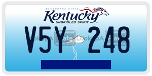 V5Y248  license plate in KY