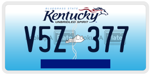 V5Z377  license plate in KY