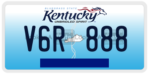 V6R888  license plate in KY