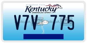 V7V775  license plate in KY